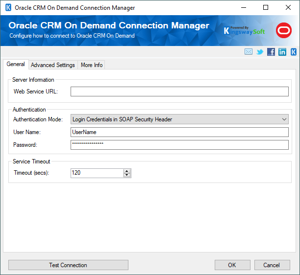 Oracle CRM Connection Manager